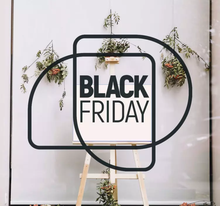 Adesivo per vetrine testo dell'annuncio di vendita - TenStickers