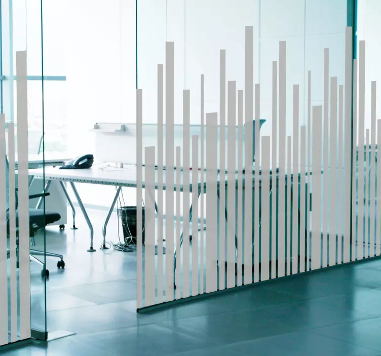 Adesivo per vetri con linee irregolari - TenStickers