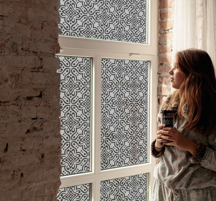Pellicola per vetro decorazione della finestra araba - TenStickers