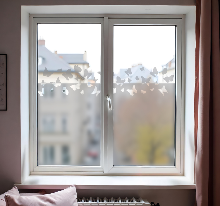 Pellicola per vetro farfalle - TenStickers