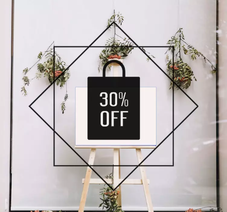 pellicola adesiva per vetri Icona elegante di vendita - TenStickers