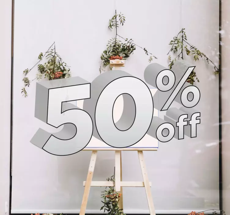 Vetrofania saldi promozione personalizza - TenStickers