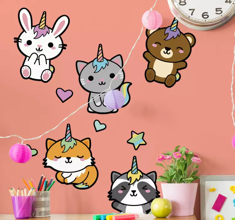 Adesivo personalità di creature adorabili - TenStickers