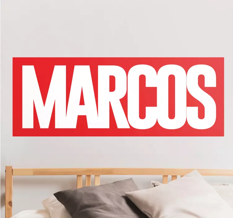 Adesivo personalizzato nome a fumetti - TenStickers