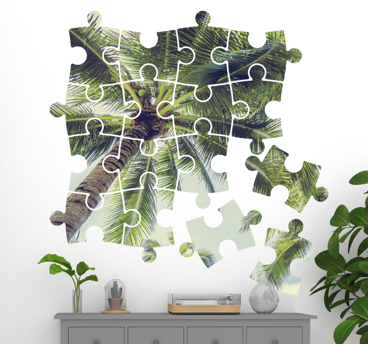 Adesivo personalizzato puzzle foto - TenStickers