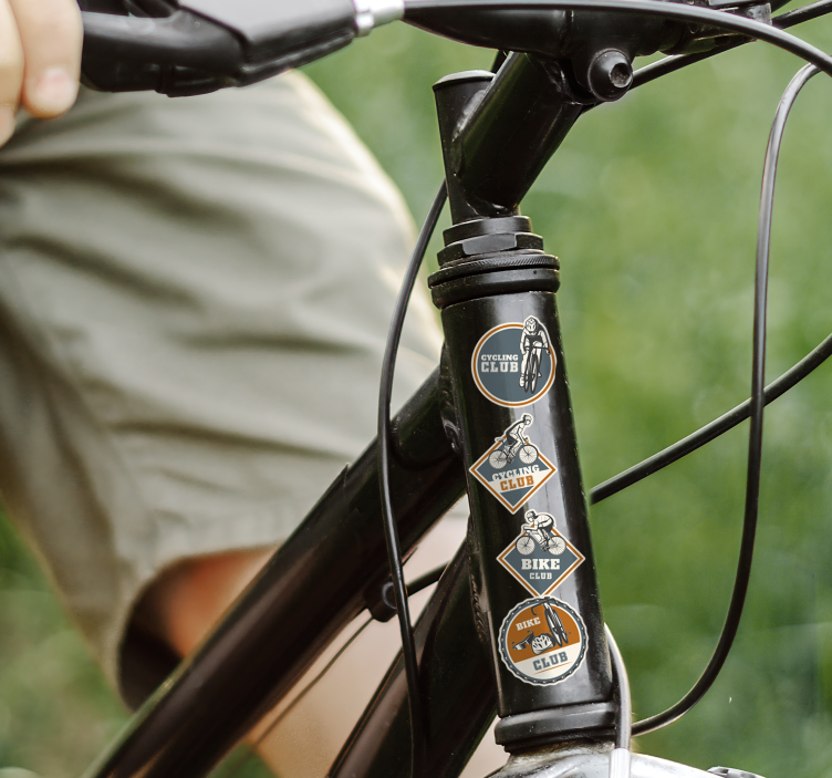Adesivo per bici scenografia per ciclismo - TenStickers