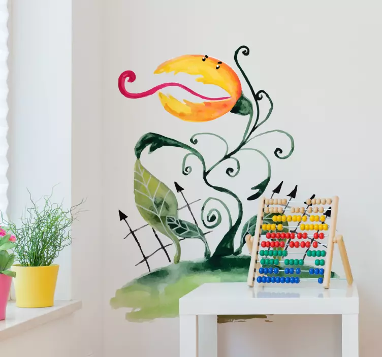 Adesivo pianta carnivora - TenStickers