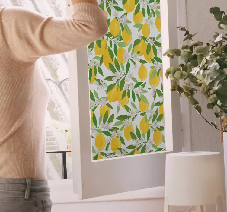 Adesivo pianta motivo limoni vivaci - TenStickers