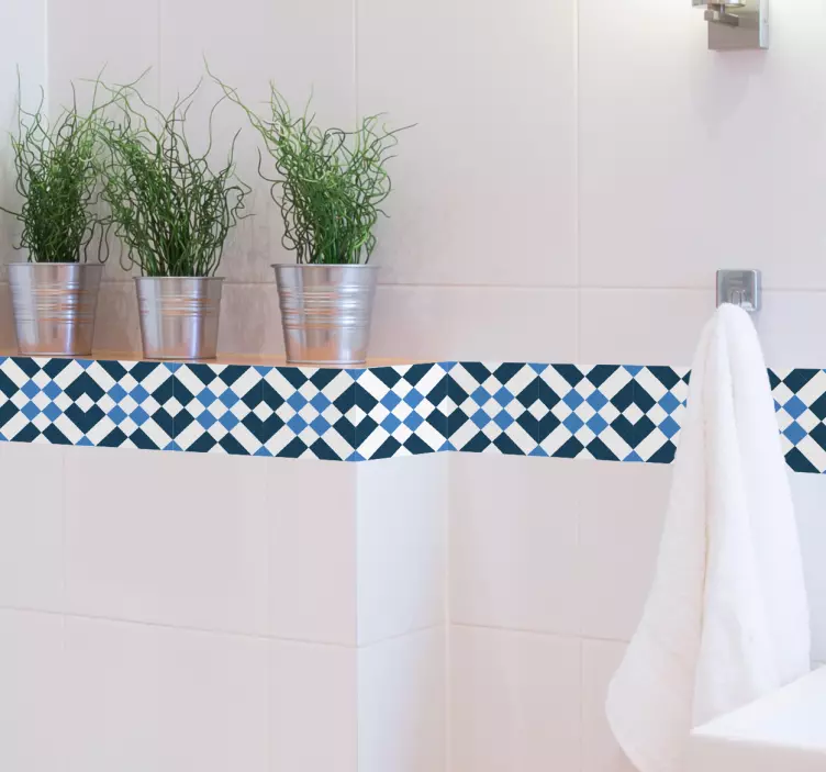 Adesivo piastrelle geometriche - TenStickers