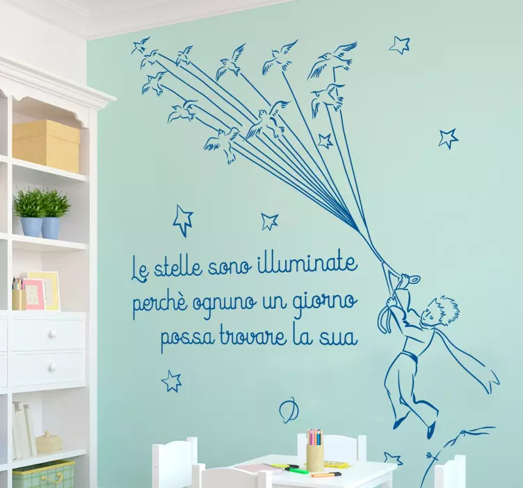Bellissimo adesivo frase del Piccolo Principe - TenStickers