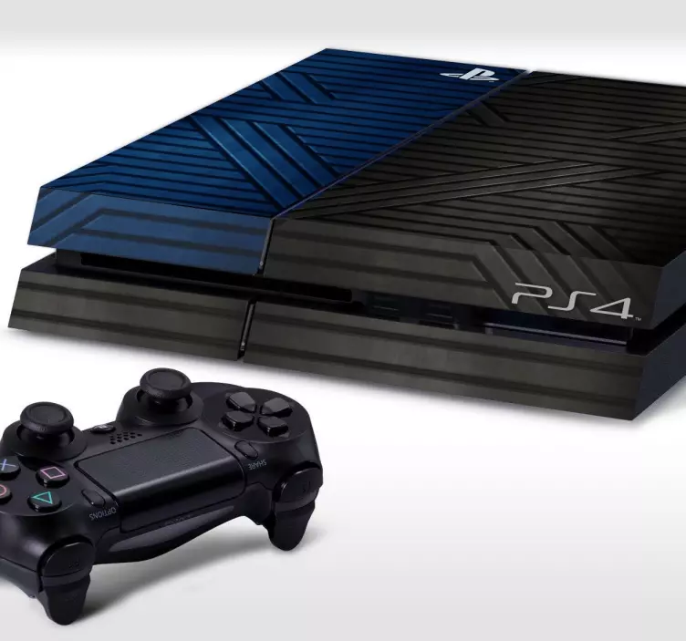 Adesivo Play Station texture metallica - TenStickers
