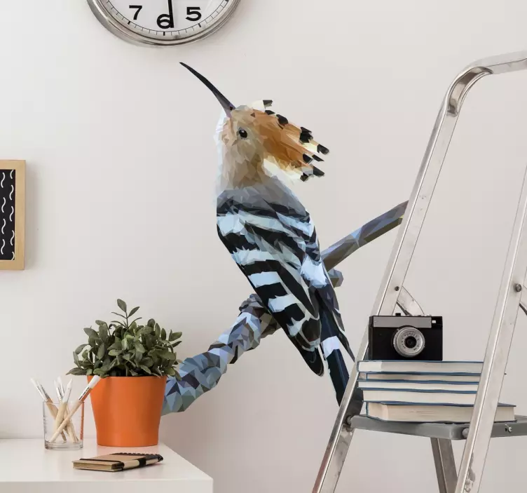 Adesivo poligonale uccello ca - TenStickers