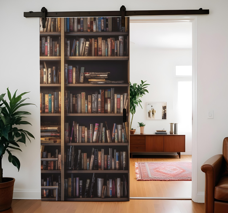 Adesivo per porta scaffali della biblioteca - TenStickers