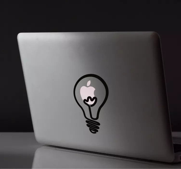 Adesivo con lampada per logo mac - TenStickers