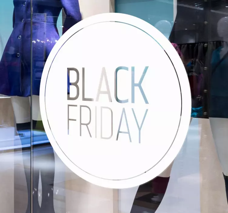 Adesivo promo black friday monocolore - TenStickers