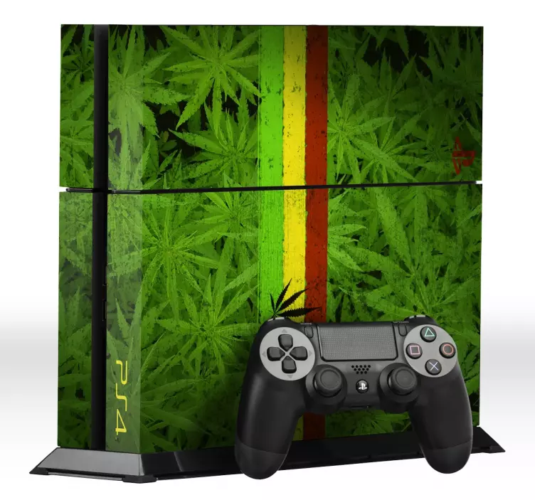 Adesivo Ps4 marijuana - TenStickers