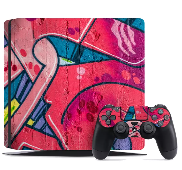 Adesivo ps4 stile graffiti vibrante - TenStickers