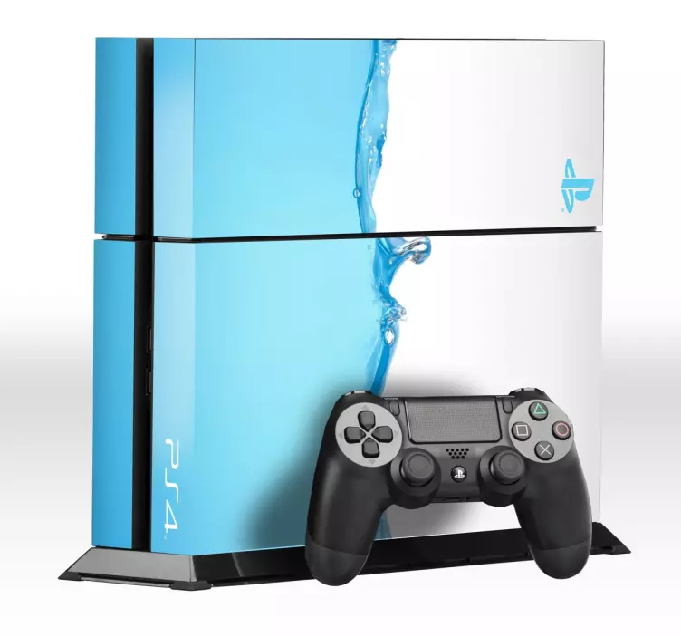 Adesivo Ps4 texture acqua - TenStickers