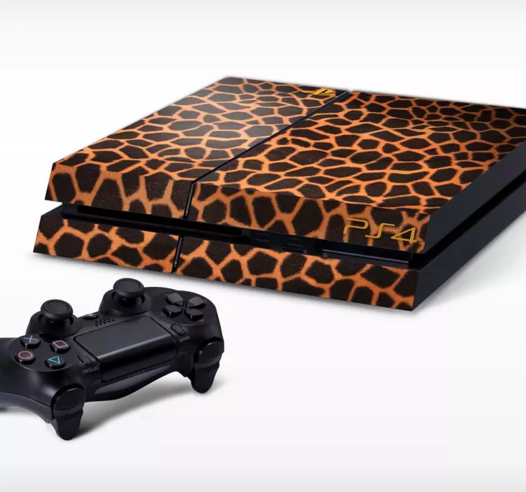 Adesivo PS4 texture giraffa - TenStickers