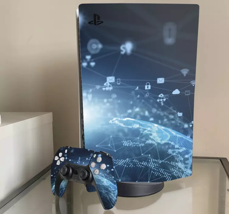 Adesivo Ps5 connessione al mondo digitale - TenStickers