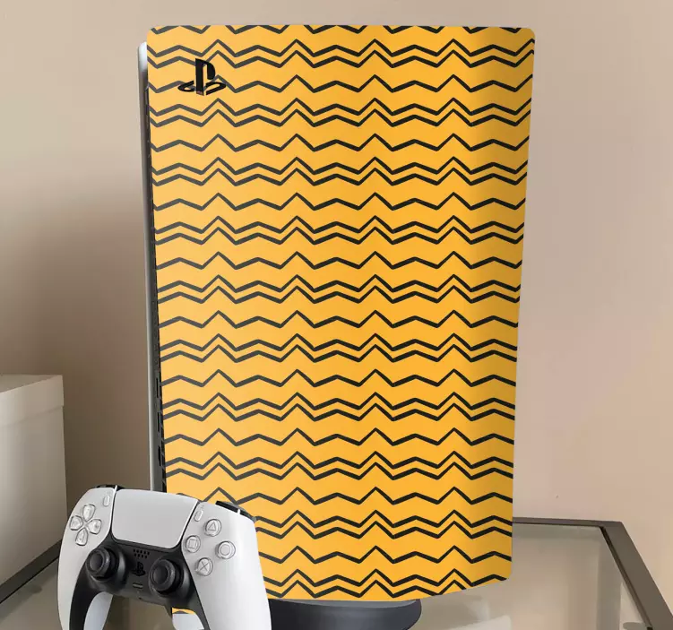 Adesivo Ps5 copertina con motivo ondulato - TenStickers