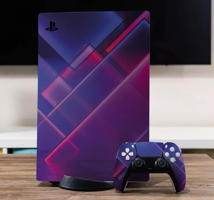 Adesivo ps5 cover a motivo geometrico - TenStickers