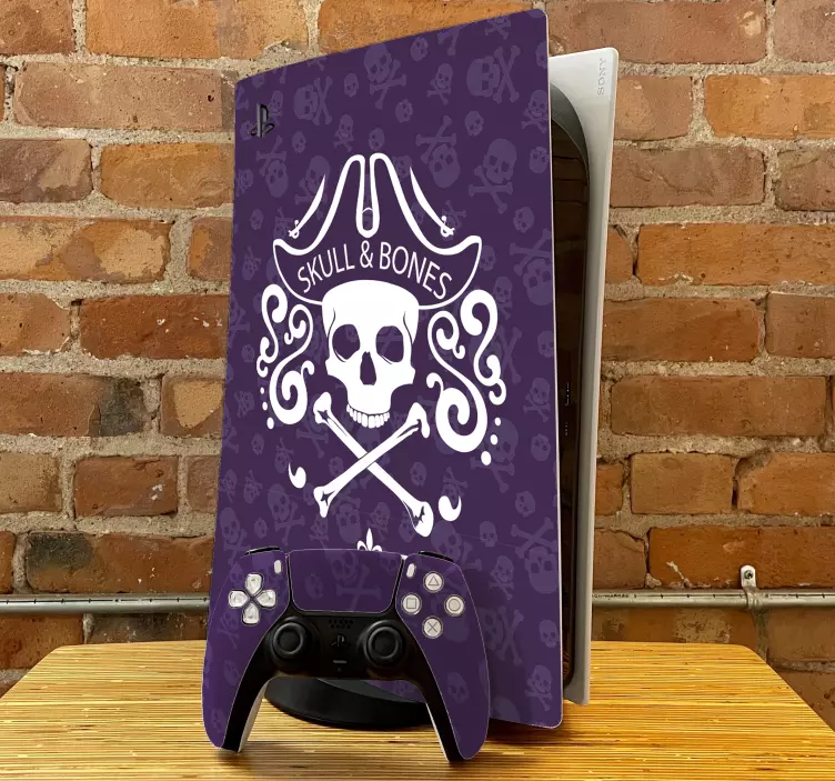 Adesivo ps5 design teschio pirata - TenStickers