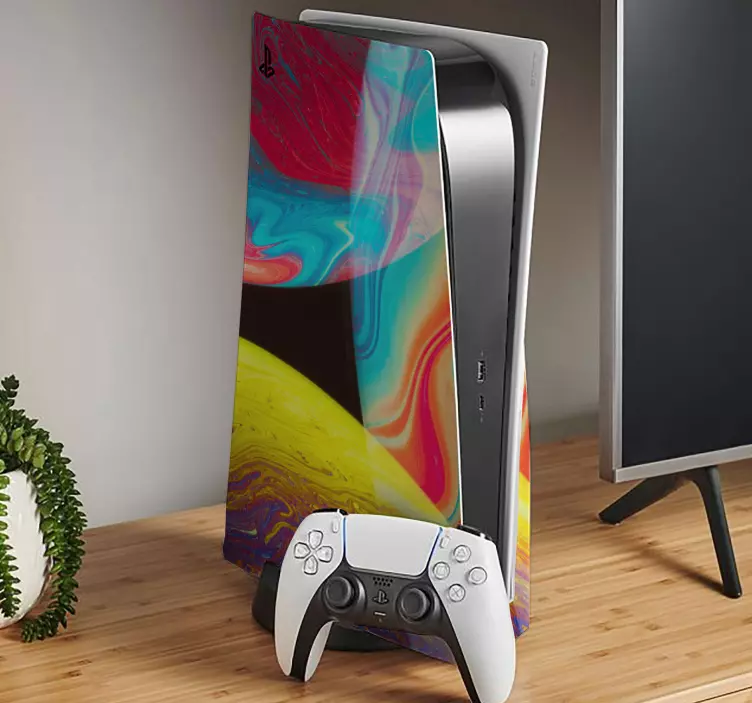 Adesivo ps5 motivi cosmetici vibranti - TenStickers