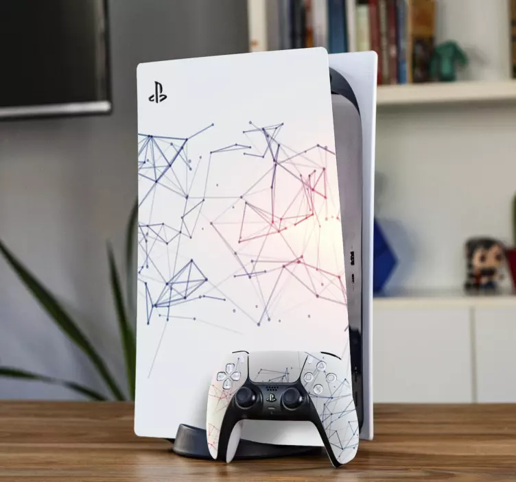 Adesivo ps5 stile geometrico contemporaneo - TenStickers