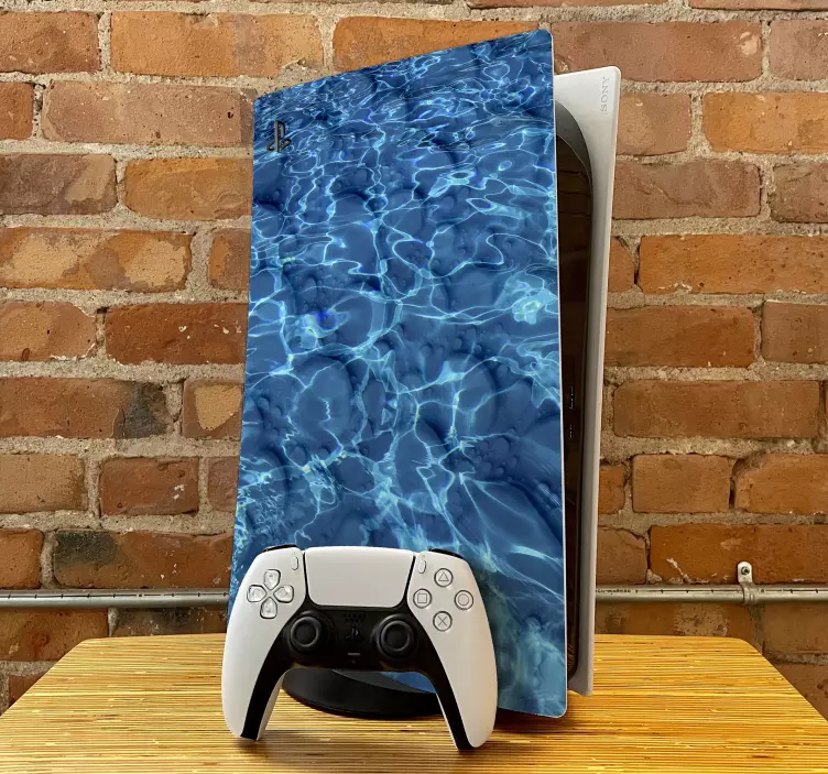 Adesivo ps5 superficie acquatica - TenStickers
