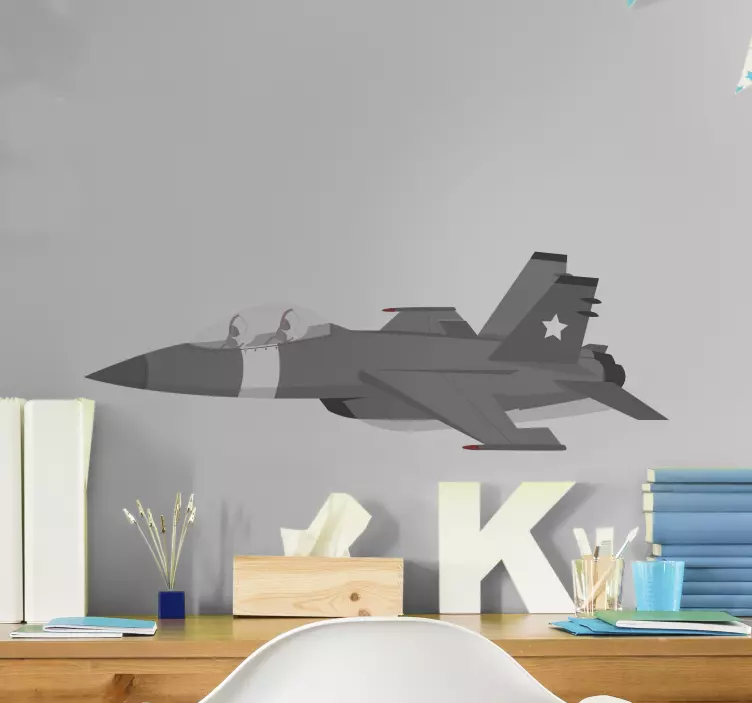 Adesivo motore progettazione di aerei da combattimento - TenStickers
