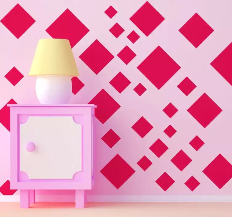 Adesivo quadrati diverse misure - TenStickers