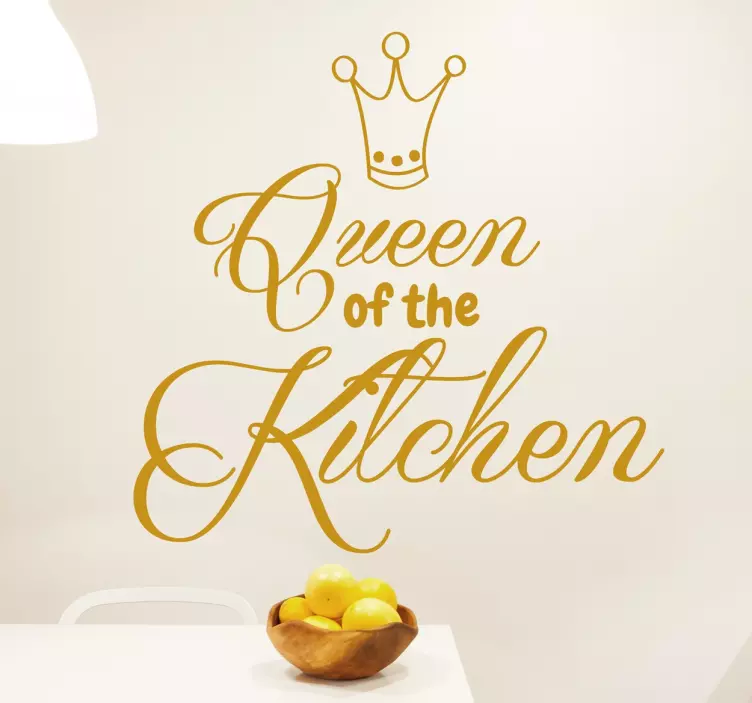 Adesivo Queen of the Kitchen - TenStickers