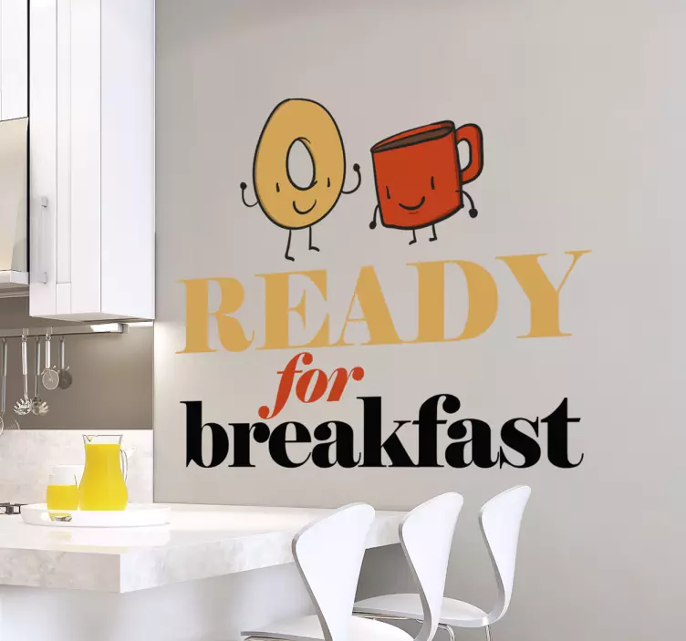 Adesivo ready for breakfast - TenStickers