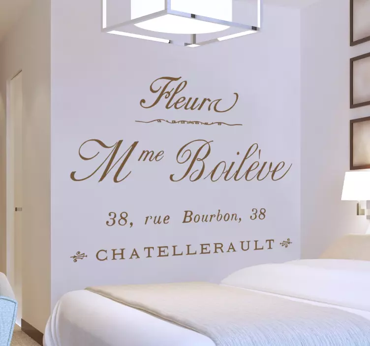 Adesivo retro fioristeria francese - TenStickers