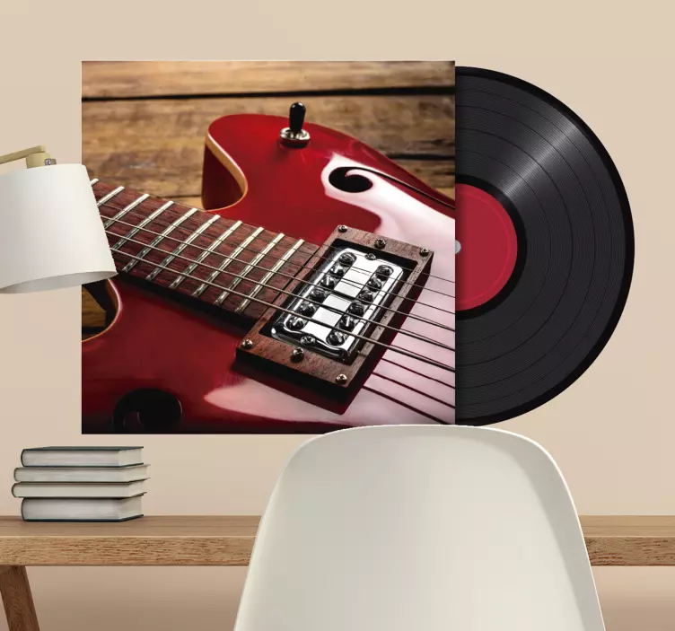 Adesivo Rock con vinile LP personalizzato - TenStickers