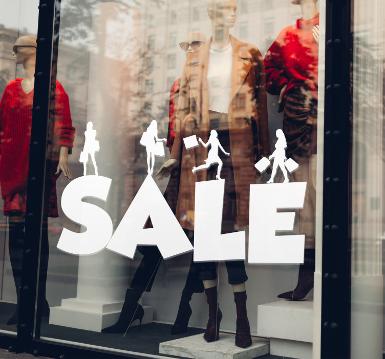 Adesivo saldi cartello di vendita aziendale - TenStickers