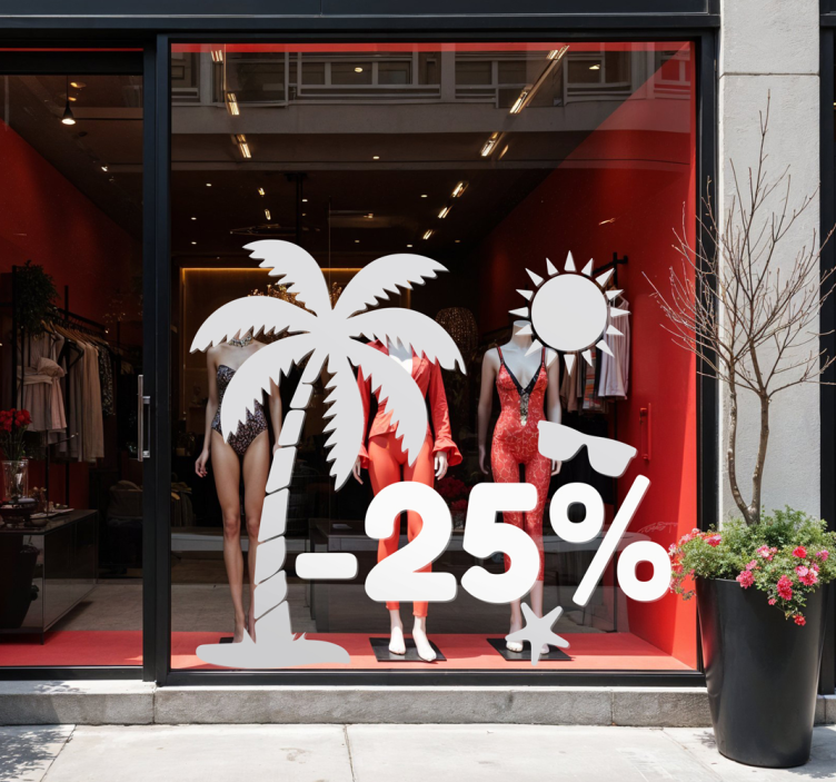 Adesivo saldi icone estive scontate - TenStickers