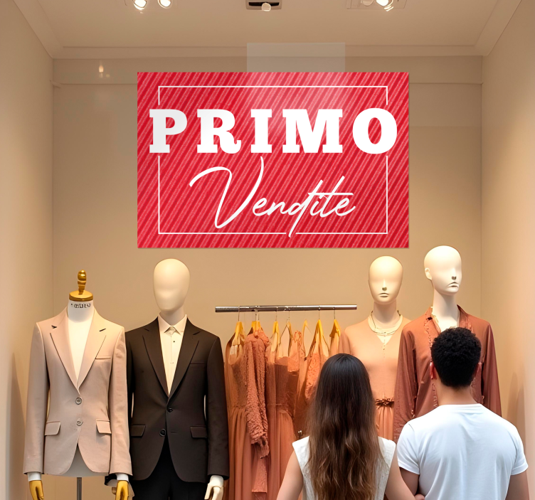 Adesivo saldi primo ribasso - TenStickers