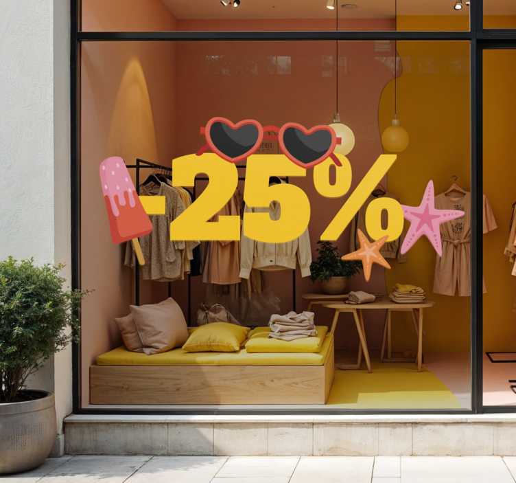 Adesivo saldi sconto estivo colorato - TenStickers