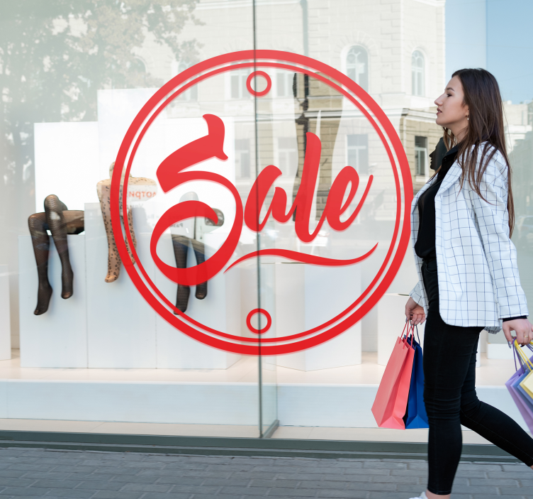 Vetrofanie saldi scritte adesive Sale - TenStickers