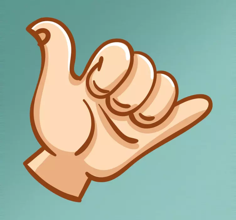 Adesivo Saluto Surf - TenStickers