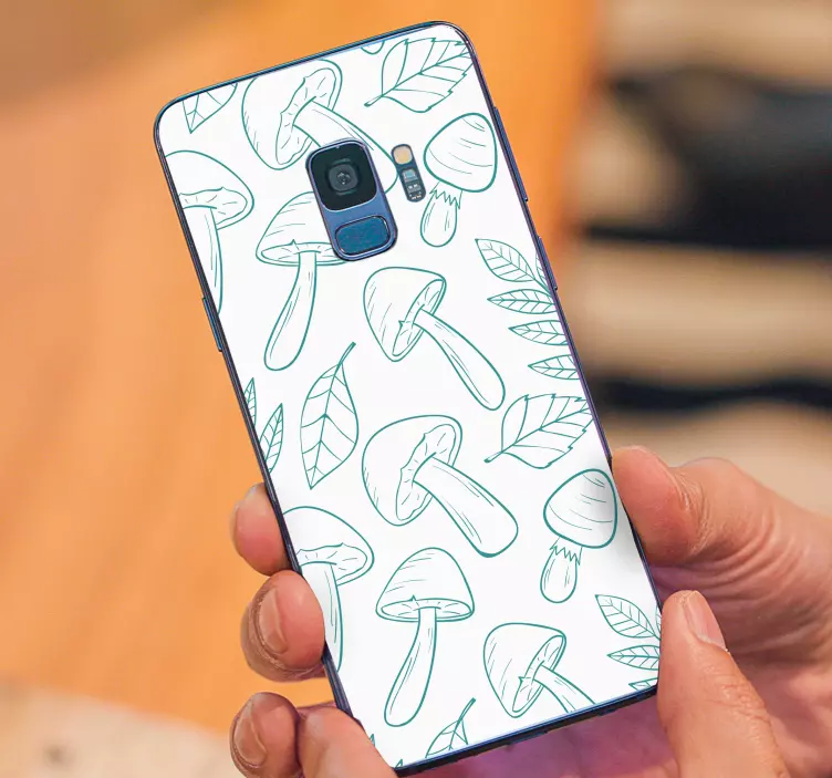 Adesivo Samsung motivo a foglia di fungo - TenStickers