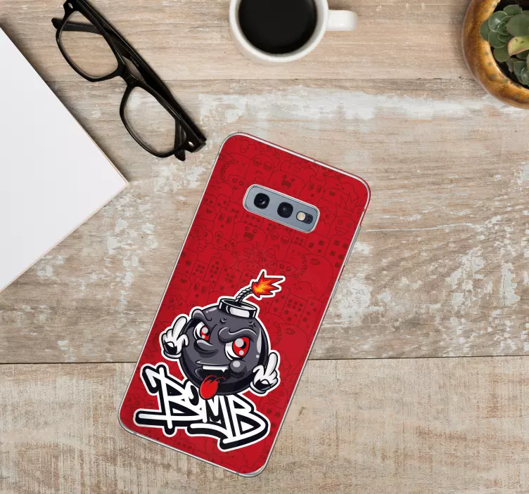 Adesivo Samsung personaggio dei cartoni animati bomba - TenStickers