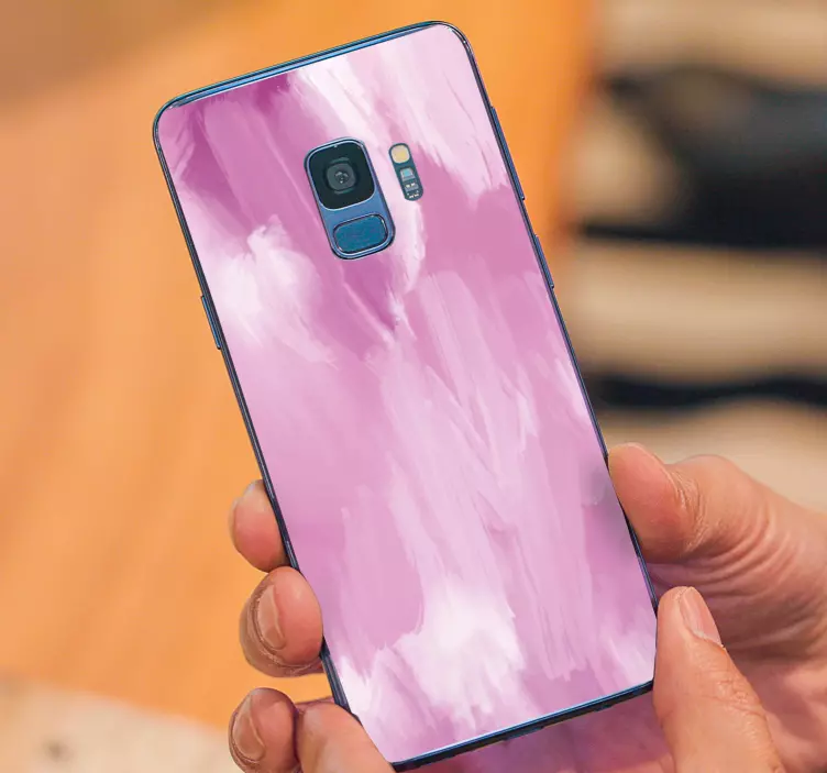 Adesivo Samsung spruzzo di colore rosso - TenStickers