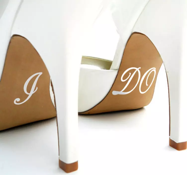 Adesivo scarpe I DO - TenStickers