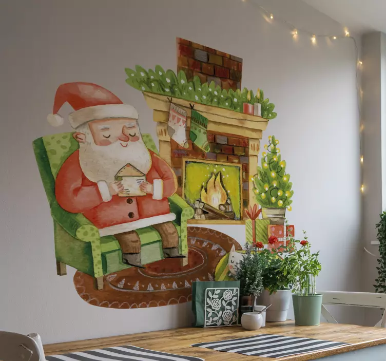 Adesivo scena festiva accogliente - TenStickers