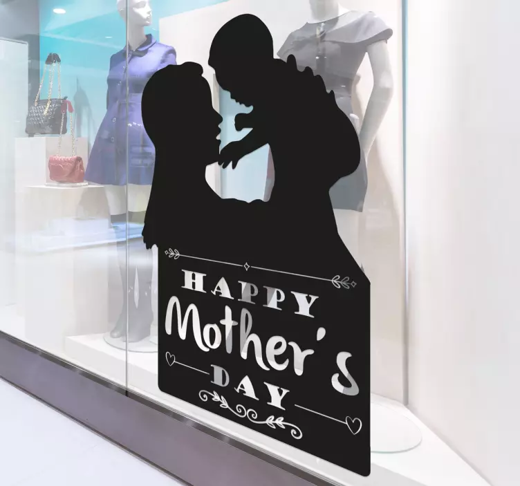 Adesivo Silhouette Mother's day - TenStickers