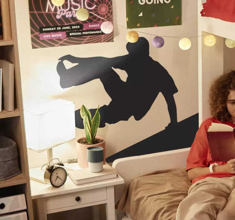 Adesivo silhouette parkour - TenStickers