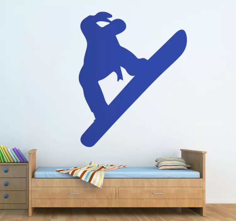 Adesivo silhouette  snowboard - TenStickers